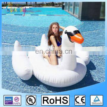 Two Size White Giant inflatable swan float