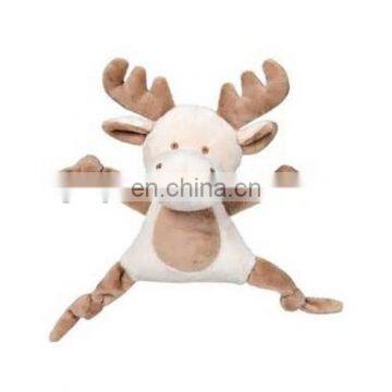 100% polyester handmade lovely moose baby blanket