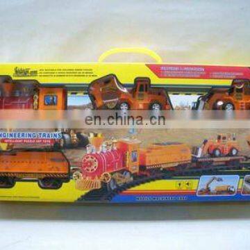 the popular plastic b/o railway train toy