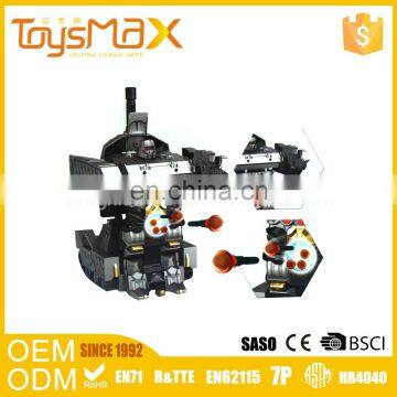 Powerful 6 channels deformation robot rc tank 1 10 with shooting function