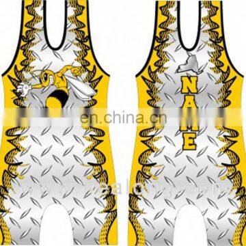 Healong Sport 3D Sublimation Lycra Wrestling Top Girl