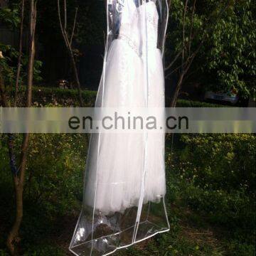 Transparent Pvc Bridal Dress Cover Wedding Dress Cover Clear Evening Dress Cover Long Gown Garment Bag photo-3