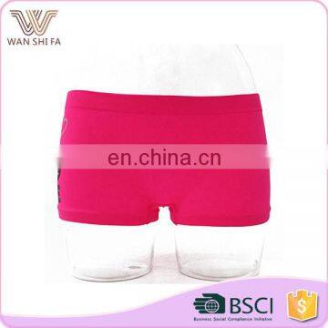 Pink simple printed hot sale seamless fancy underwear women panty