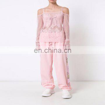 Women Drawstring Sport Sweat Pants photo-3