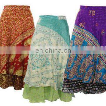 dancing skirt long vintage skirt silk skirt wrap skirt colorful skirt