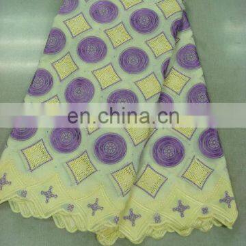 swiss embroidery cotton lace(A-38-1)