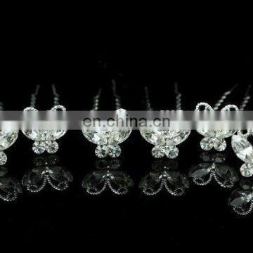 Cheap Wholesale Antique Silver Butterfly Hair Clips Bobby Pins Fancy Hair Pins