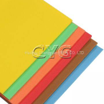 Colorful irradiated cross-linked PE foam for sport mats