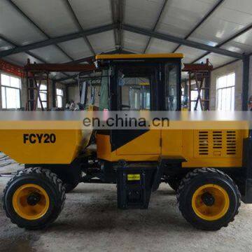 FCY20 2ton 4 Wheel Drive Mini Dumper With CE