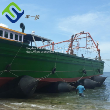 Marine barge rubber pontoon launching airbag