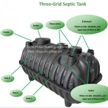 Lightweight and Portable Polyethylene Septic Tank/PE Tank use for Municipal Drainage Treatment