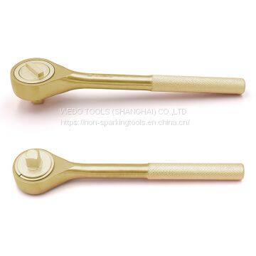 WEDO Non Sparking Aluminium DIN3122 Bronze Ratchet Wrench photo-3