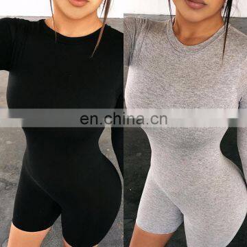 Sexy Black Zipper Rompers Long Sleeve Jumpsuit Woman Clothes Playsuit Bodysuit Bodycon Romper Shorts Overalls For Women Catsuit photo-6