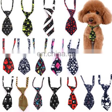 Hot sale fashion skin-friendly mix color pet halloween dog collar bow ties