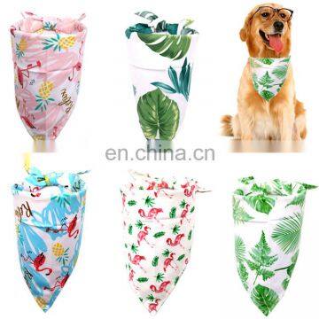 Tropical series summer pet holiday dog bandana reversible cotton