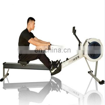 high quality gym equipment bodybuilding wind resistance rowing machine/air rower