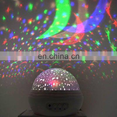 Rotary Projector Moon Lamp Led Colorful Night Lights for Kids photo-2