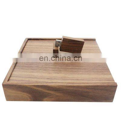 Walnut Wood Photo Album Box Gift USB Wooden Package Box Size 18*17*5.5cm photo-3