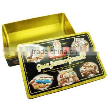 Square tin box