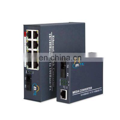 10/100Mbps Fast Ethernet Fiber SC Port  Single Mode Single Fiber Fiber Ethernet Media Converter