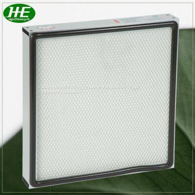 China Manufacturer Air Conditioner HVAC Panel Filter Metal Frame Mini Pleated H13 H14 photo-5