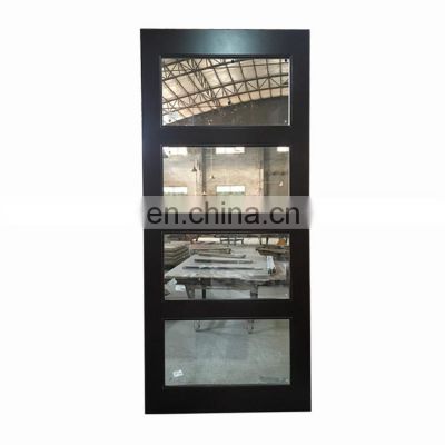 modern commercial wood and glass exterior door