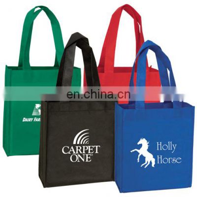 High Quality Recyclable Custom Logo Printed Grocery Tote Bag Non Woven Supermarket Bags