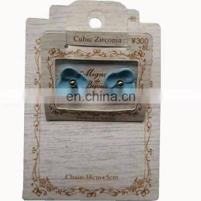 Factory Cheap Wholesale Low Moq Custom Jewelry Earring Necklace Display Cards Custom Jewelry Tags