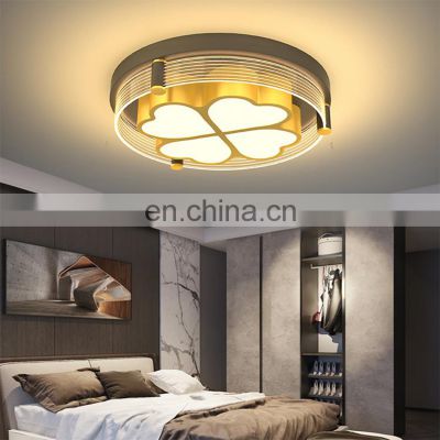 Factory direct Decoration Indoor Black Gold Acrylic Bedroom Modern 36W 48W LED Ceiling Light