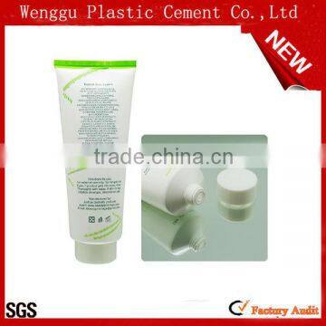 Guangzhou 60 diameter clear soft plastic tubes packaging Plastic soft cosmetic tube plastic packaging tube with screw cap