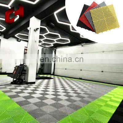 2Cm Thickness Strength Machinery Interlock Flat Textured Exercise Mat Car Wash Vent Grilles Garage Floor With Hole