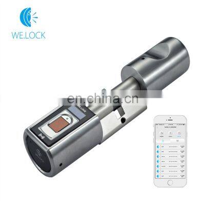 Wifi Smart Door Lock Cylinder Electronic Fingerprint APP for Wireless Smart Home