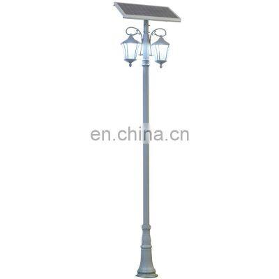 European style decorative vintage courtyard garden outdoor pole mounted luminaire led yard lamp