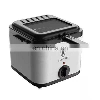 Electric fryer household single-cylinder large-capacity fried chicken fries frying pan snack fryer