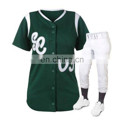 Wholesale custom sublimation digital printing baseball uniform