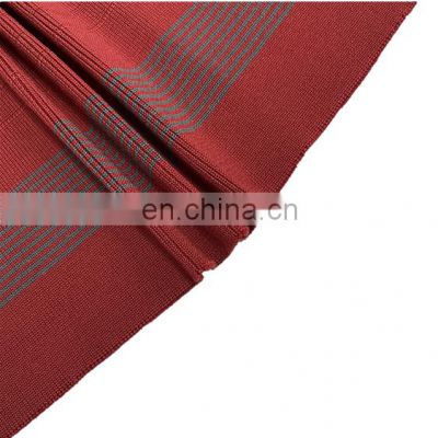 high stretch cloth accessories stripe knit rib fabric for jacket