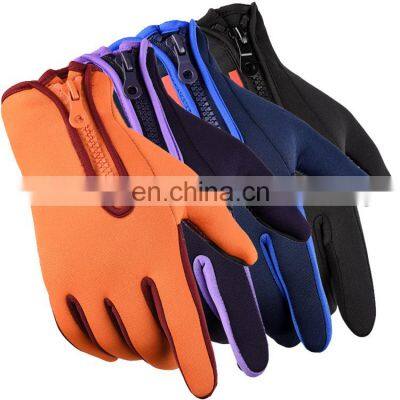 Factory Wholesale Price Cheap Winter Full Finger Cycling Gloves