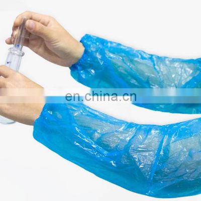 Blue Cleaning PE/CPE Over sleeve Disposable  Arm Over sleeves Protective Over sleeves With Elasticated Wrist