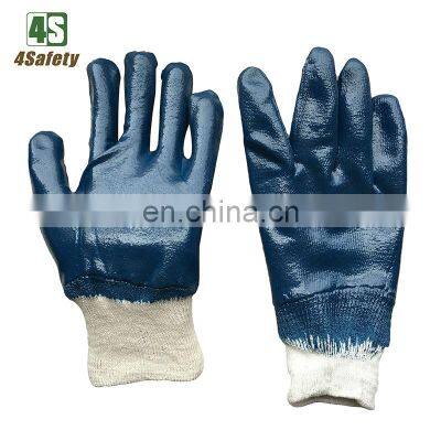 4SAFETY Safety Cuff Working Nitrile Coated Glove Manufacturers