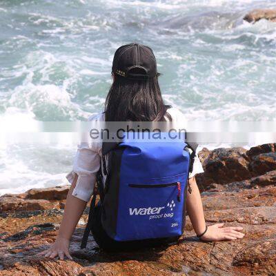 Outdoor 25L PVC Ultralight Foldable Waterproof Ocean Pack Dry Bag Backpack hiking Dry bag