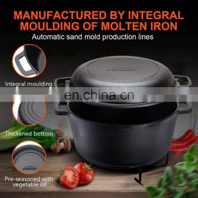 Pre-seasoned Enameled Cast Iron Dutch Oven photo-3