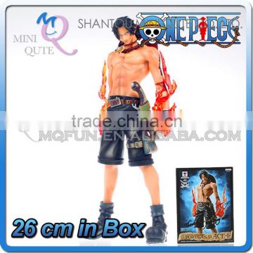 MINI QUTE huge 26 cm pirate Japanese anime one piece action figure Portgas D Ace brinquedos boys in box NO.MQ 075