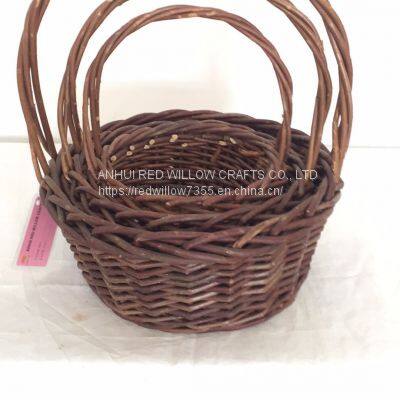 cheap Storage willow basket/outdoor wicker basket most popular