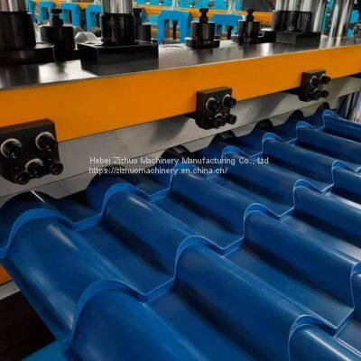 Galvanized Steel Monterrey Roofing Making Step Tile Roof Deck Sheet Plate Glazed Tile Cold Roll Forming Machine Price