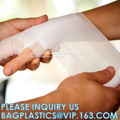 Wound Medical Plaster Bandage Medical Materials & Accessories Roll of Raw Material and Conforming Bandage White 2000 Bags 6m*8cm photo-3