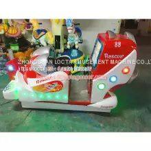 Guangdong Zhongshan Tai Le Amusement Indoor and Outdoor Waterproof Small Multi Swing Machine Shaking Car Air Fighter Game Screen Video Game Racing Recreational Machine Coin-operated Self-service photo-5