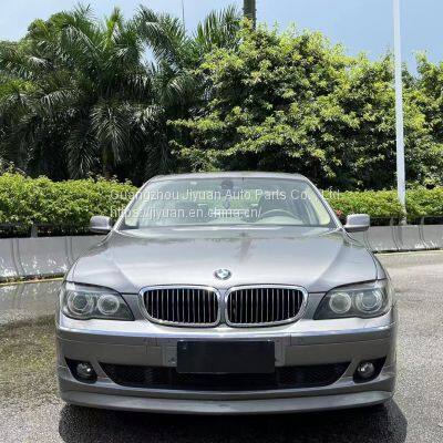 BMW E66 Albino Car Surrounded by the E66 Before and After the Bumper Modification, the Appearance of the Bumper Surrounded