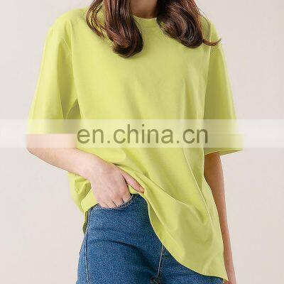 Summer New 100% Cotton Blank Custom Oversized Sports Gym T Shirt Breathable Casual Plus Size Women's Blouses & Shirts Plaid photo-3