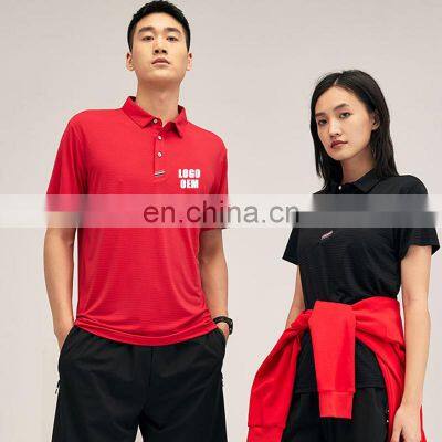 New Arrival Unisex Golf Polo Shirt Blank Custom Mock Neck Breathable Ice Silk Men's Gym Fitness Casual T Shirt Outdoor Wear