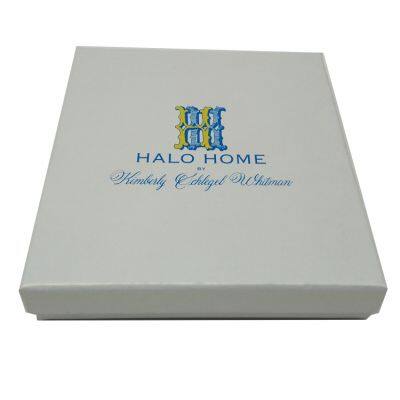 High Quality Wax Paper Surface Logo Print Square Shape Paper Packaging Box